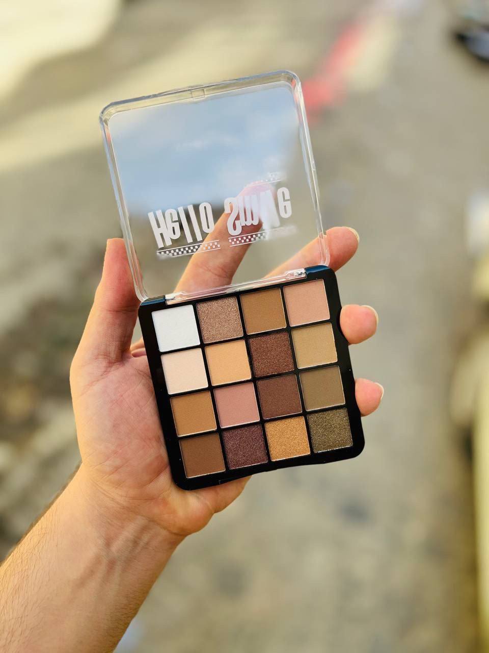 پالت سایه چشم 16 رنگ، پگمنت بالا و ماندگاری عالی